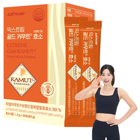 익스트림 골드 카무트 브랜드밀 효소 30p, 1개, 90g