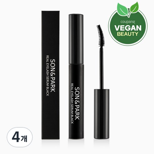 손앤박 리얼 아이래쉬 세럼 속눈썹 영양제 블랙, 4개, 15g