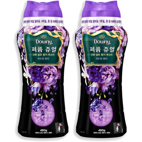 다우니 퍼퓸 쥬얼 섬유 향기 부스터 자수정 베리, 480g, 1개