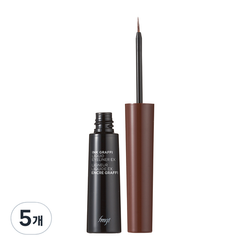 fmgt 잉크그라피 리퀴드 라이너 EX 5.5g, 02 딥브라운, 5개