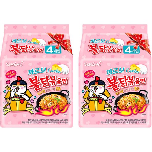 삼양 까르보 불닭볶음면 130g, 8개