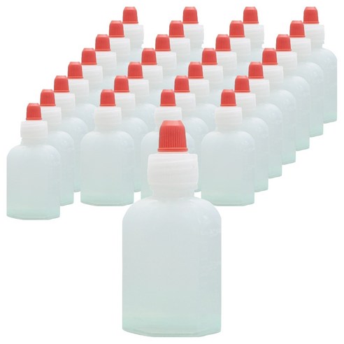 신도공업 일회용 짧은 뚜껑 약병 PE 말랑이 30cc, 300개