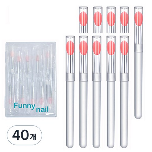 실리콘 브러쉬 KN-B304, 클리어(KN-B3048), 10개