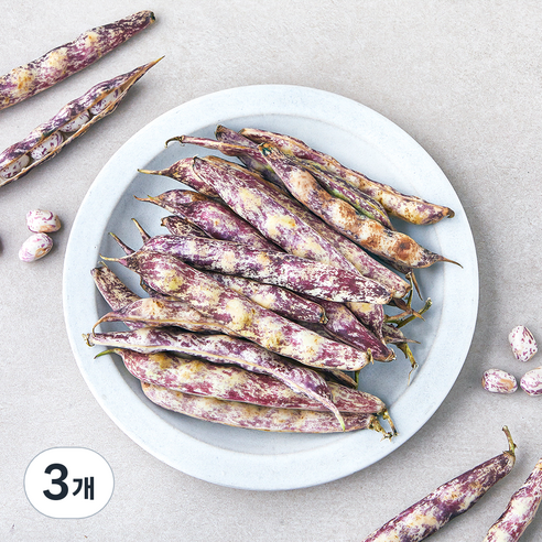 국내산 호랑이 콩, 500g, 3개