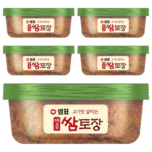샘표 매콤 쌈토장, 170g, 5개