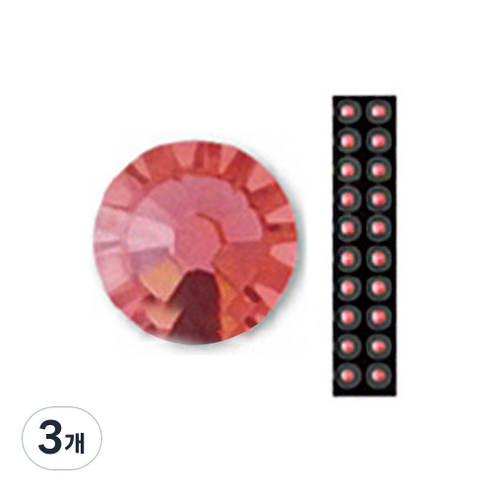 와사비네코 미미츠보 쥬얼리 귀지압패치 M 3.0mm 20p, 파파라치아, 3개