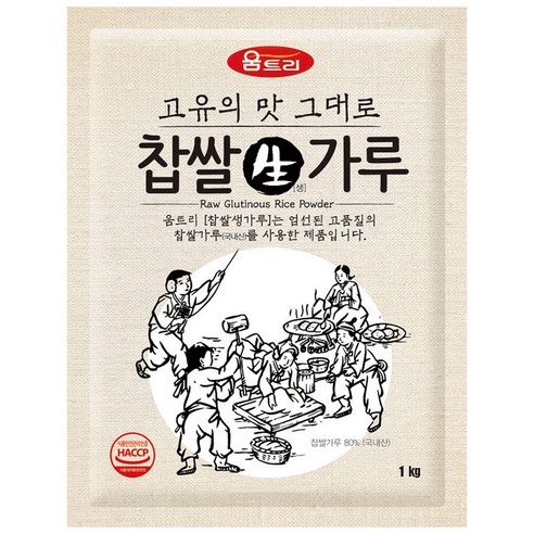 움트리 찹쌀생가루 1KG, 1개