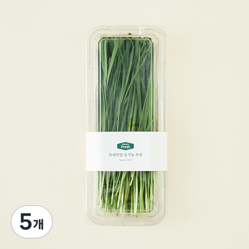 프리미엄 유기농 부추, 150g, 5개