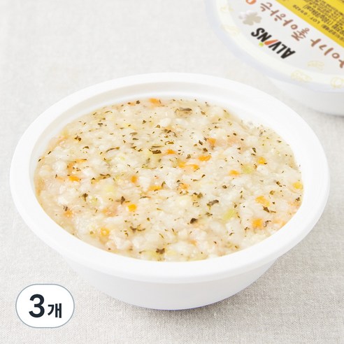 엘빈즈 후기 10~13개월 이유식 청경채 배 새우 진밥, 180g, 3개, 혼합맛(청경채/배/새우)