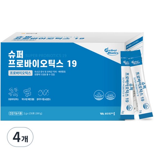 비타민마을 퍼펙트바이오틱스 슈퍼 프로바이오틱스19 생유산균, 300g, 4개