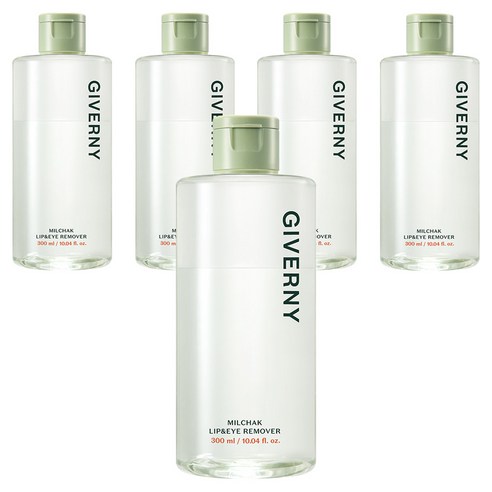 지베르니 밀착 립 앤 아이 저자극 리무버, 5개, 300ml
