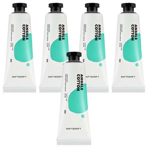 더프트앤도프트 시그니처 퍼퓸 핸드크림 엔젤스코튼, 50ml, 5개