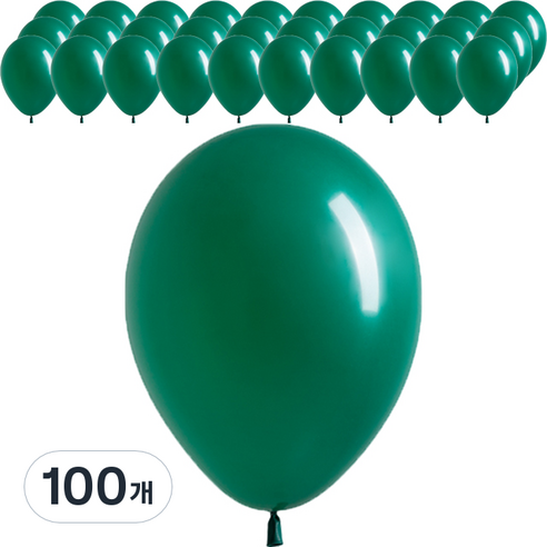 셈퍼텍스 스탠다드 풍선 30cm, 포레스트그린, 100개
