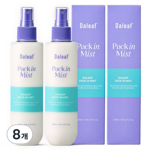 달리프 글램 노워시 헤어 팩 인 미스트, 200ml, 8개