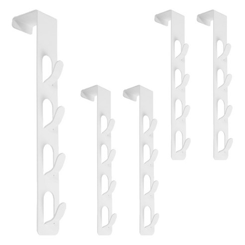 히키스 공간활용 4단 철제행거, 화이트, 5개
