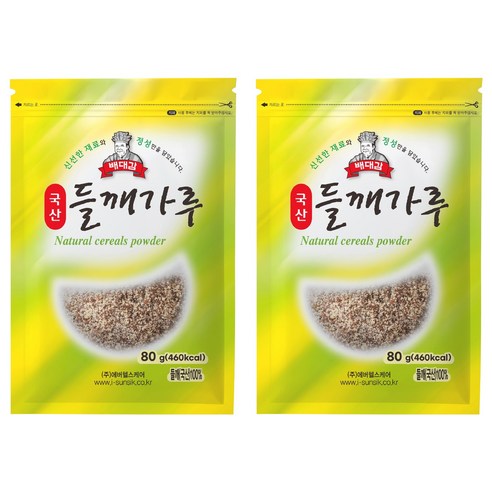 배대감 국산 들깨가루, 80g, 2개