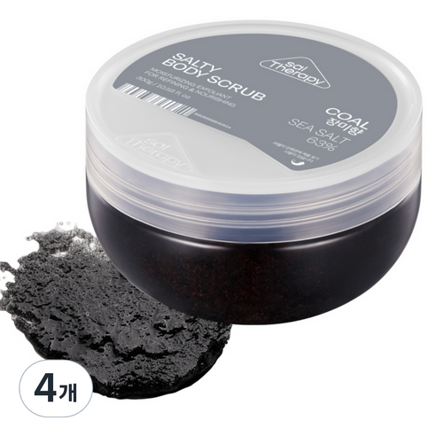 솔티 콜 바디스크럽 장미향, 300g, 4개