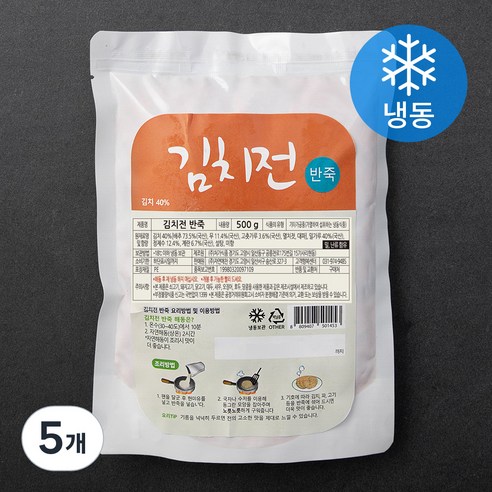 김치전 반죽 (냉동), 500g, 5개