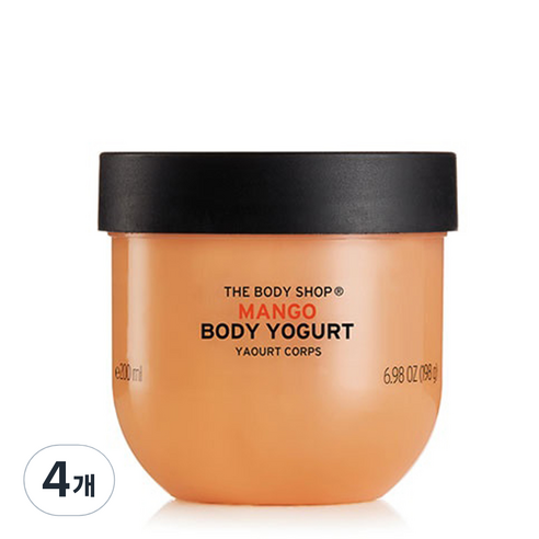 더바디샵 망고 바디 요거트, 200ml, 4개