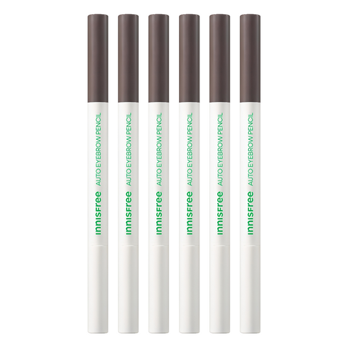 이니스프리 납작 아이브로우 펜슬 0.3g, 4 애쉬 브라운, 6개