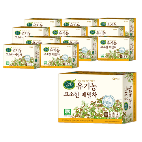 순작 유기농 고소한 메밀차, 200g, 12개