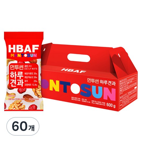 바프 먼투썬 하루견과 레드 30개입, 20g, 1박스