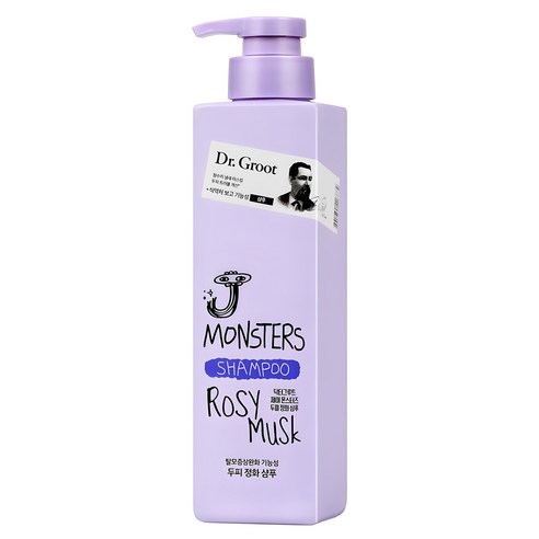 닥터그루트 제이 몬스터즈 두피 정화 샴푸 로지 머스크향, 400g, 1개