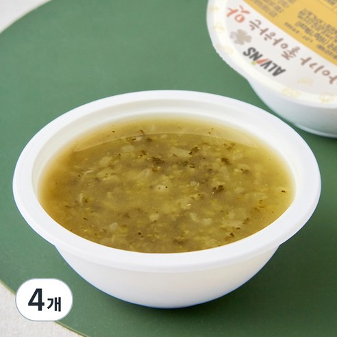 엘빈즈 시금치 무우 된장 국, 160g, 4개