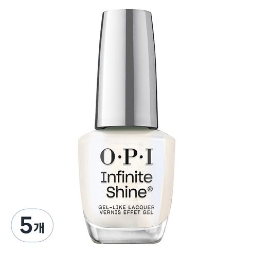 오피아이 인피니트 샤인 젤 라이크 매니큐어, ISL 90 Shimmer Takes All, 15ml, 5개
