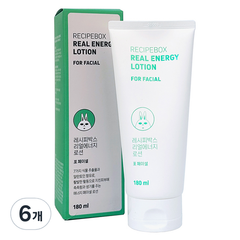 레시피박스 리얼에너지 어린이 로션, 6개, 180ml