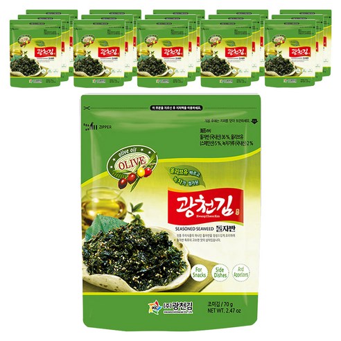 광천김 올리브 광천 돌자반 볶음