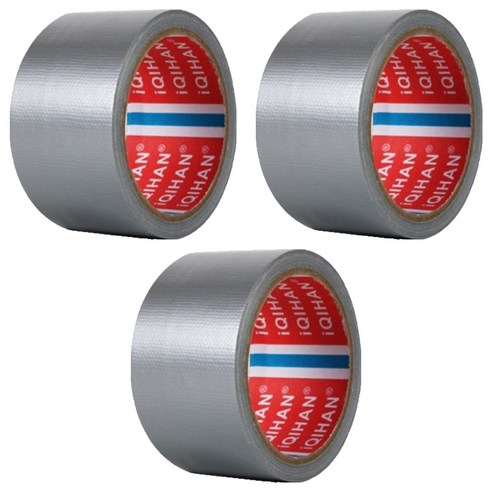 다다 고점도 강력 면 테이프 60mm x 20m, 은색, 3개