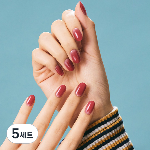 오호라 젤스트립 네일 세트, 5세트, 딥