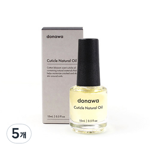 도나와 큐티클 내추럴 오일, 15ml, 5개
