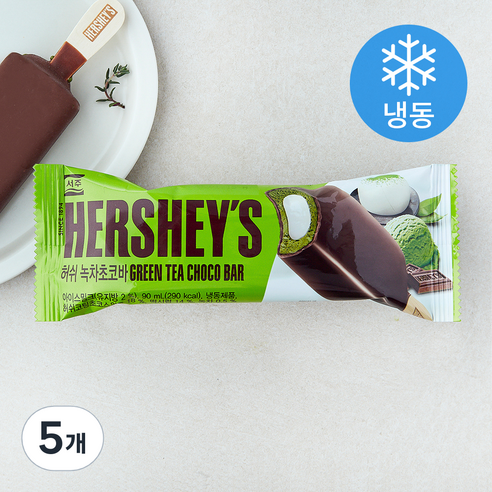 허쉬 녹차초코바 (냉동), 5개, 1개입, 90ml