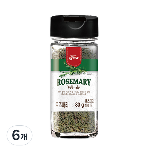 브레드가든 잡내제거 로즈마리, 30g, 6개