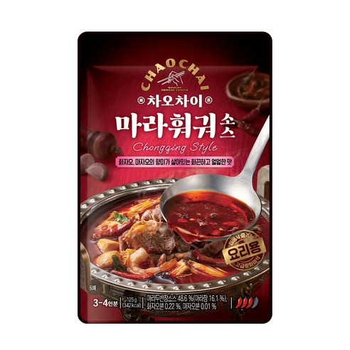 차오차이 마라 훠궈 소스, 125g, 1개