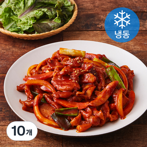 맛있는녀석들 춘천식 닭갈비 (냉동), 350g, 10개