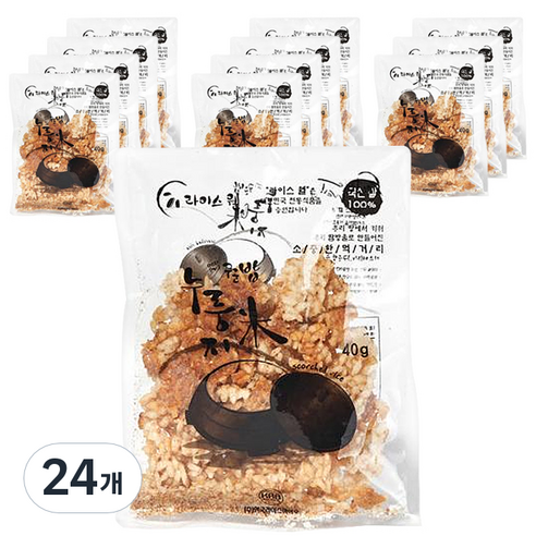 라이스웰 즉석 누룽지, 40g, 24개