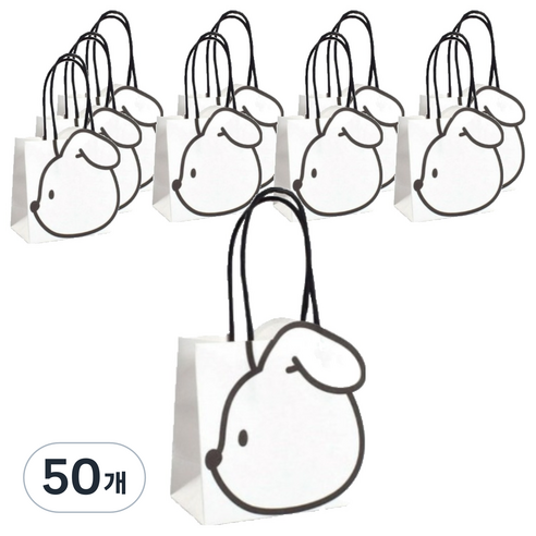 몰앤모어 어린이집 생일선물 선물 포장봉투 소형, 50개