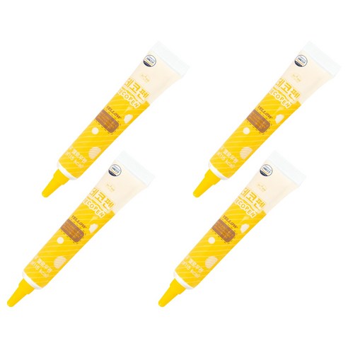 디유 초코 데코펜 옐로우, 20g, 4개