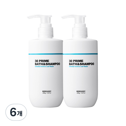 베베가닉 30 프라임 바스앤샴푸, 280g, 6개