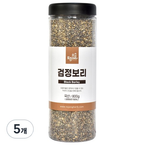 토종마을 검정보리, 800g, 5개