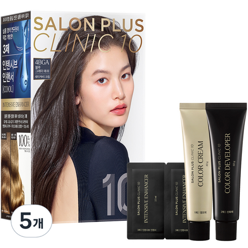 미쟝센 살롱 PLUS CLINIC 10 일반염모제, 블루그레이애쉬, 5개