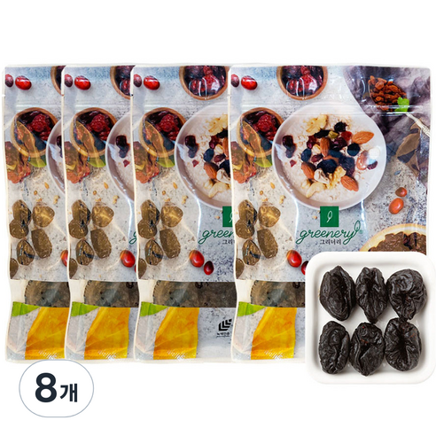 그리너리 건조 프룬, 250g, 8개