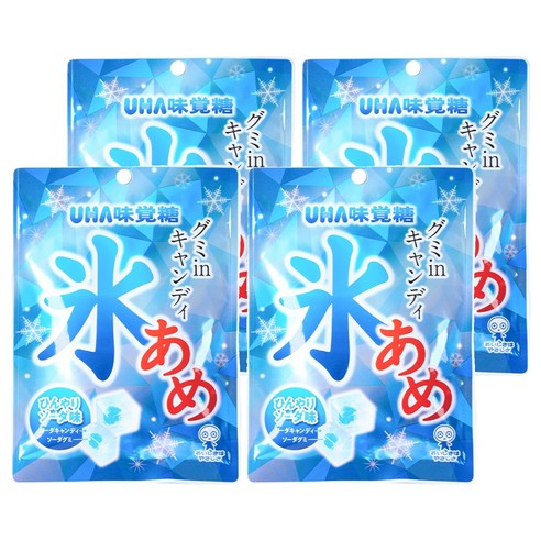 미카쿠토 얼음 모양 캔디 소다향, 63g, 4개