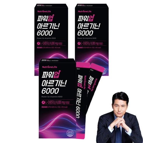 뉴트리원 파워업 L 아르기닌 6000, 270ml, 3개