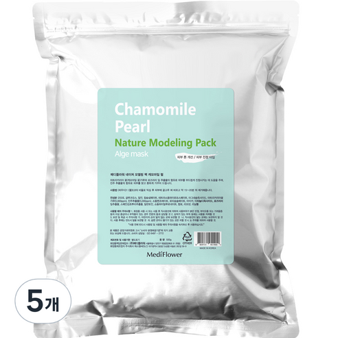 메디플라워 네이처 모델링팩 캐모마일 펄 500g, 1개입, 5개