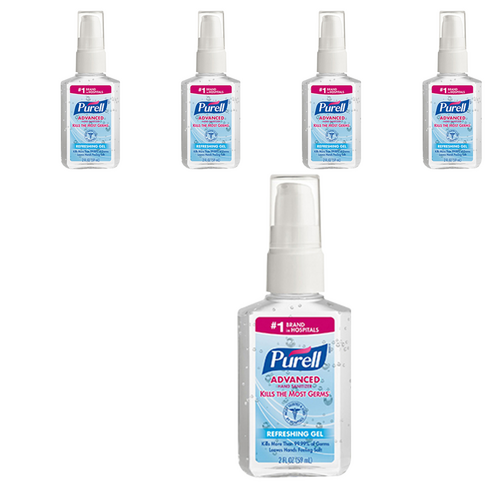 퓨렐 어드밴스 휴대용 손소독제, 59ml, 5개