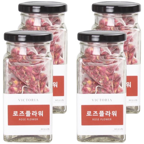 빅토리아 보틀 로즈플라워 차, 1g, 10개입, 4개